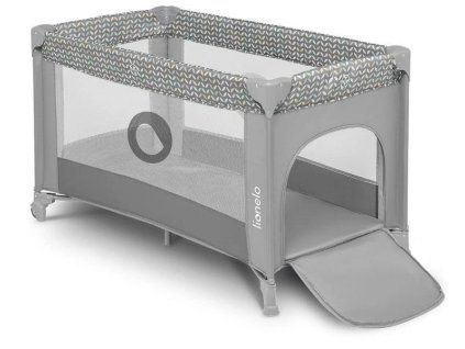Lionelo STEFI plus cestovná postieľka grey concrete multi