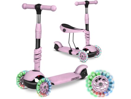 RICOKIDS CUBI detská kolobežka ružová