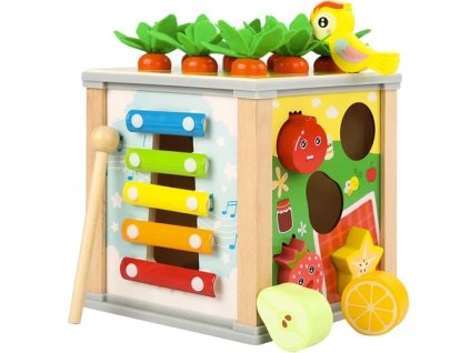 Kruzzel multifunkčná montessori edukačná kocka 5v1