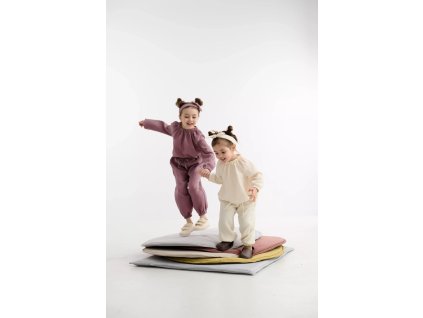 Montessori detská podložka na hranie štvorcová (Farba ružová)