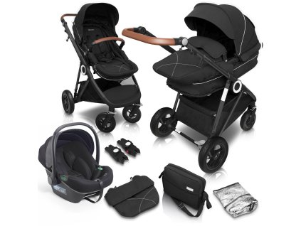 vyr 6110 Kinderwagen 0013 76122 HalimeAIR BlackBlack 1 babyGO