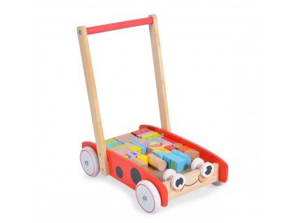 Drevené detské chodítko Lienka- 41 ks