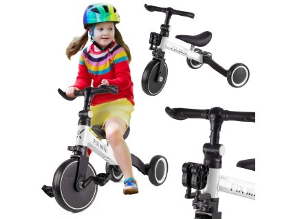 IKONKA Trike Fix trojkolka/ drážadlo mini biele