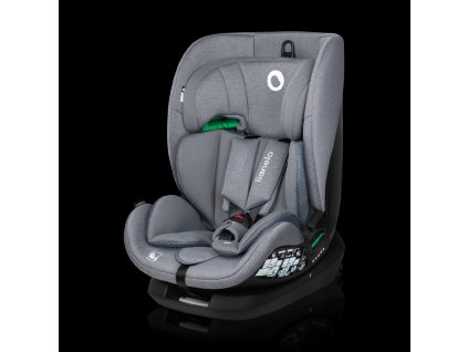 Lionelo Detská autosedačka LAVENDER ISOFIX+I-SIZE (76-150cm) (Farba Grey Stone)
