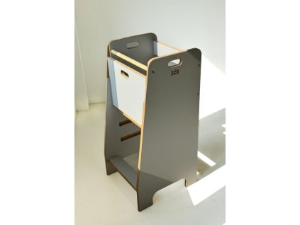 BabyWood Učiaca veža Kitchen Helper comfort safe grey