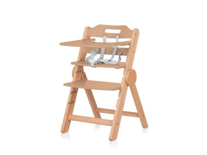 Detská jedálenská stolička drevená Chipolino 2v1 Cacao (Farba Wood)