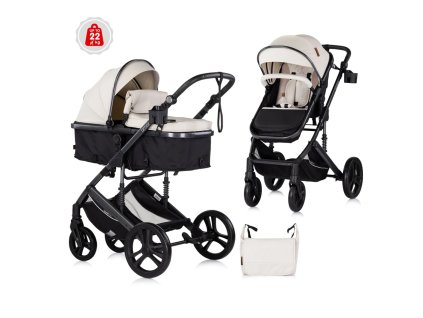 Kombinovaný/športový kočík Chipolino AMORE 2v1 (Farba Biscotta)