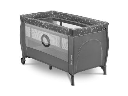 Lionelo STEFI plus grey white cestovná postieľka