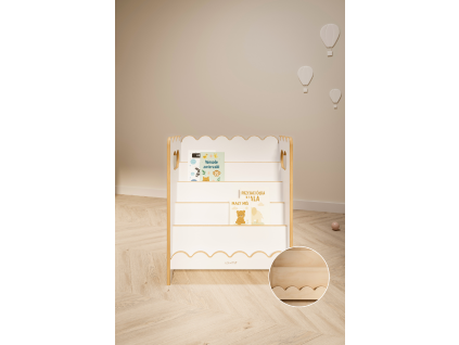 Montessori detská knižnica, MINI Bubble biela