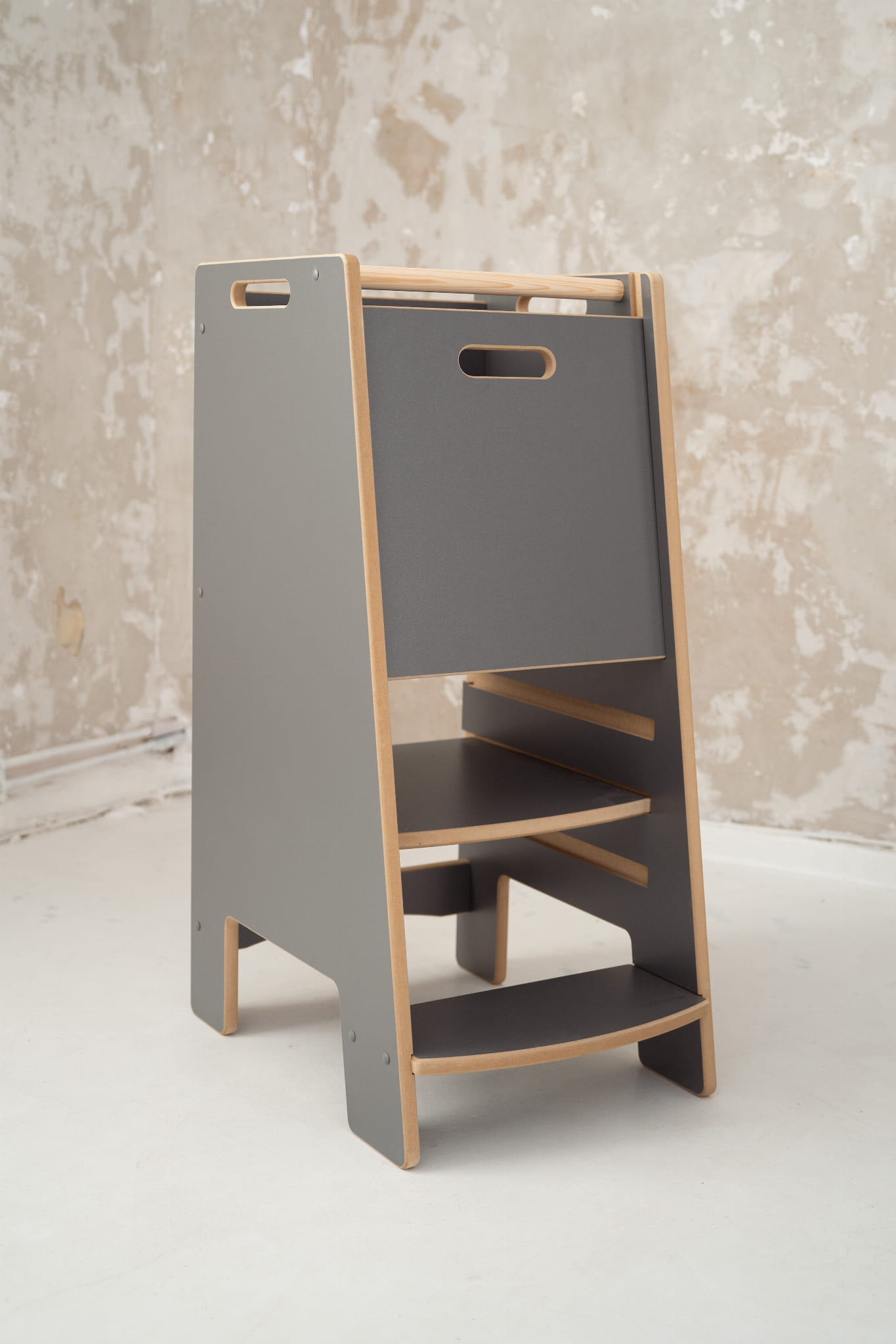 Učiaca veža Montessori Kitchen Helper NOWAY sivá