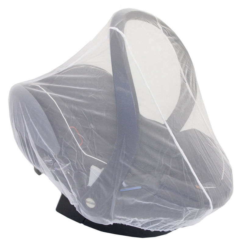 Emitex sieťka proti hmyzu na autosedačku 0-13kg - biela