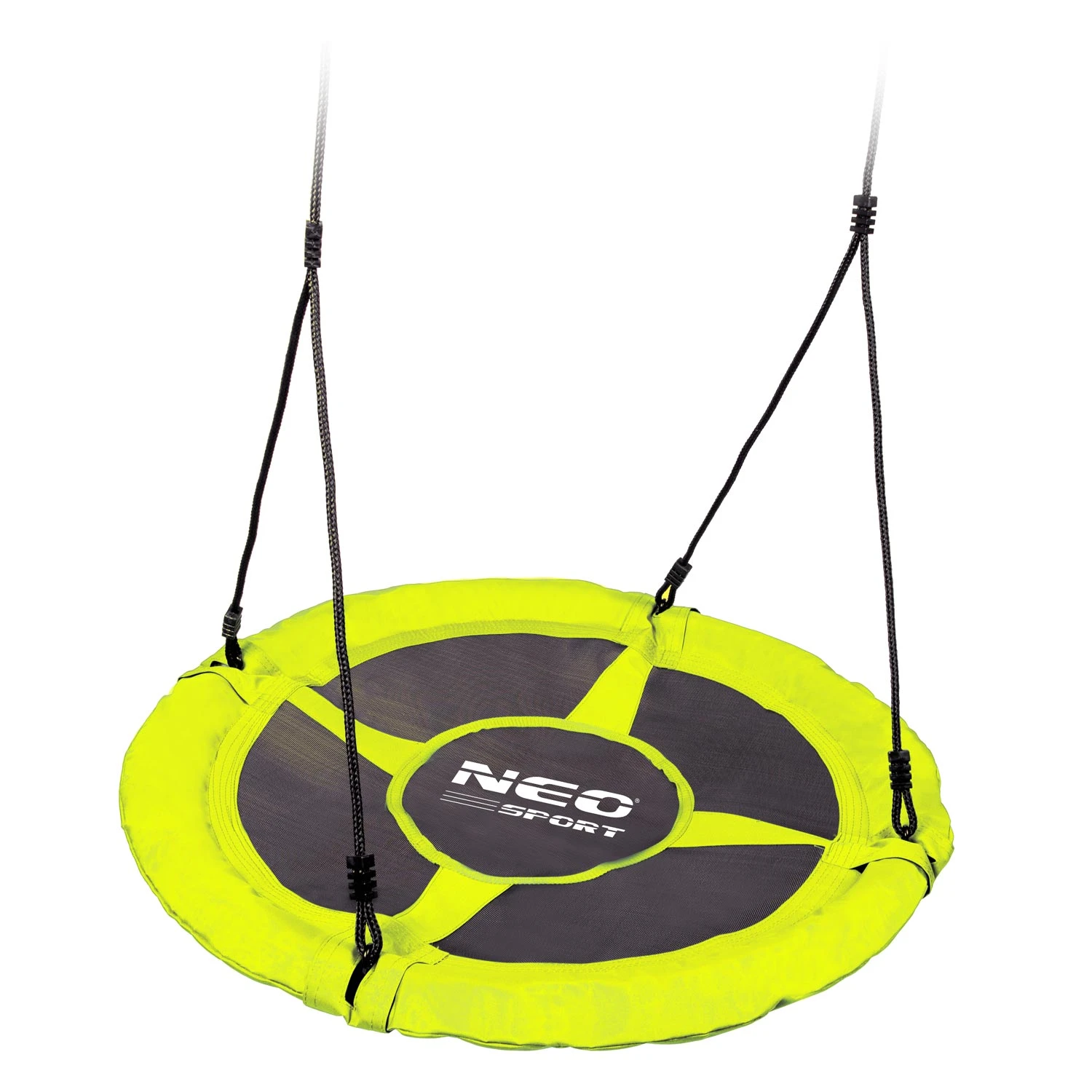 Neo-Sport Swingo XXL 95cm hojdačka okrúhla bocianie hniezdo žltá