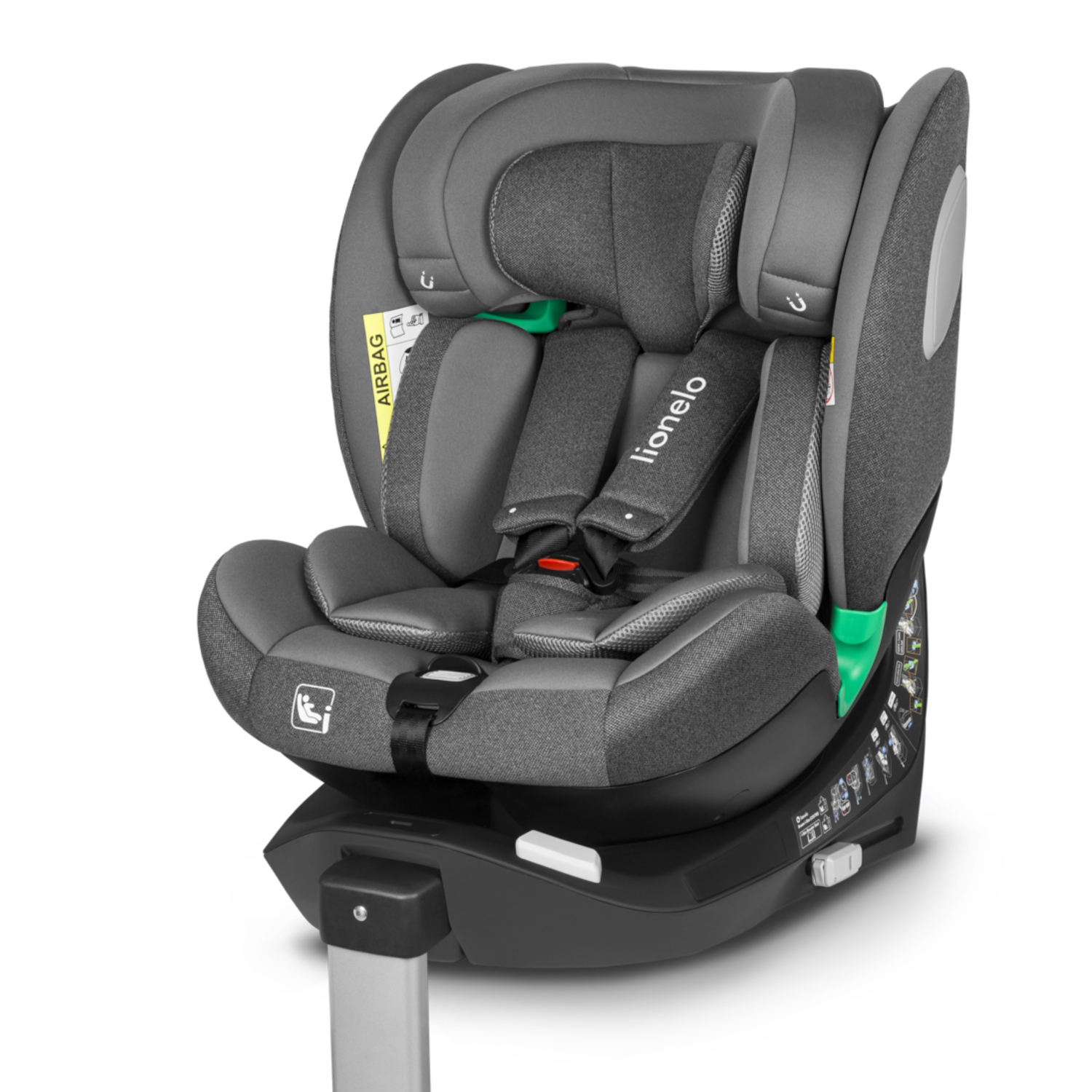 Lionelo Braam ISOFIX + I-SIZE grey stone detská autosedačka (0-150 cm)