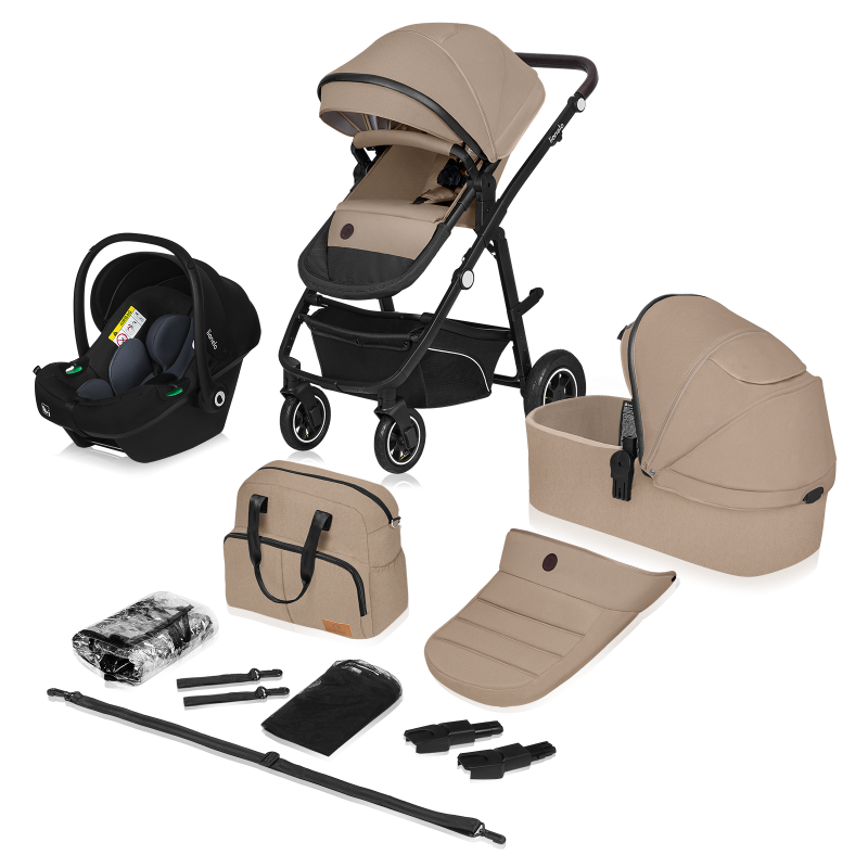 Lionelo Bianka kombinovaný kočík 3v1 Farba: beige sand