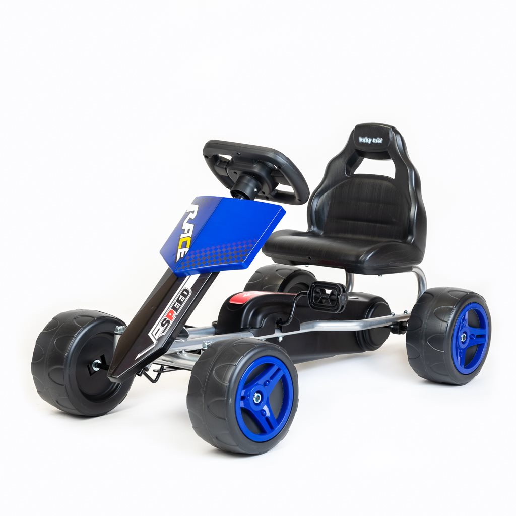 Baby Mix Go-kart Speedy detská šlapacia motokára modrá