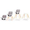 Lionelo Mona 4v1 stone rastúca jedálenská stolička