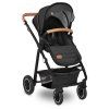Lionelo Amber kombinovaný kočík 3v1 - Black Silver