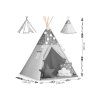 Nukido Teepee stan so svetielkami šedý