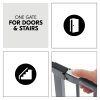 Hauck Clear Step Autoclose detská zábrana dark grey