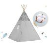 Nukido Teepee stan so svetielkami sivý