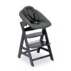 Hauck Alpha+ Novorodenecký set drevená stolička + lehátko dark grey