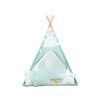 Nukido Teepee detský stan tyrkysový s hviezdičkami