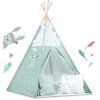 Nukido Teepee detský stan tyrkysový s hviezdičkami