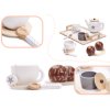 vyrp11 5244Coffee service wooden set of dishes for 2 people 89876