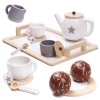 vyr 5244 Coffee service wooden set of dishes for 2 people 89663