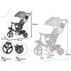 IKONKA detská trojkolka TRIKE Fix Lite tricycle sivá