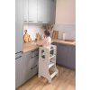 BabyWood Učiaca veža Kitchen Helper SLIM M grey