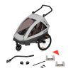 Lionelo CAMA grey stone cyklovozík/príves na bicykel/kočík