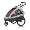 Lionelo CAMA grey stone cyklovozík/príves na bicykel/kočík