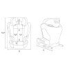 MoMi MEI +ISOFIX detská autosedačka (100-150cm) - Červená