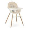 Nukido Lilo detská rastúca jedálenská stolička - béžová