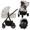 Lionelo Amber plus kombinovaný kočík 3v1 Beige sand