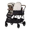 Chipolino DUO SMART kočík pre dvojičky - Biscotta