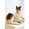 BabyWood stolík Detský set + stolička sivá L