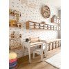 BabyWood stolík Detský set + stolička sivá L