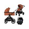 Lionelo Layla 3v1 kombinovaný kočík Brown rust