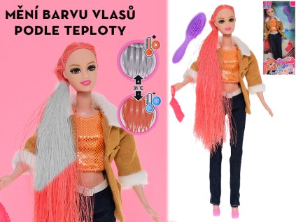 32600 modni panenka s vlasy menicimi barvu a doplnky 29 cm mikro trading