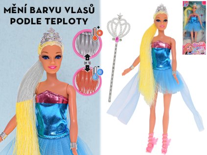 32606 panenka s vlasy menicimi barvu a doplnky 29 cm mikro trading