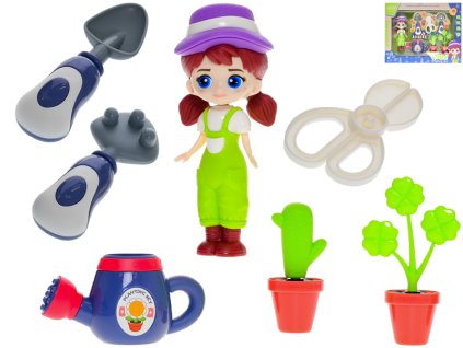 32615 panenka zahradnice s doplnky 15 cm mikro trading