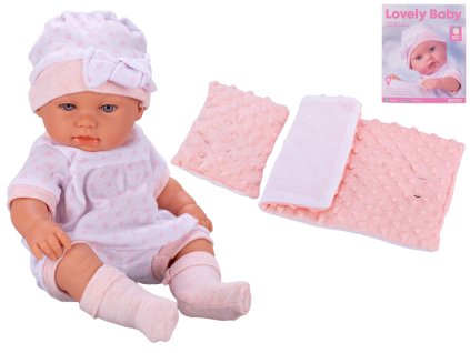 32627 miminko s tvrdym telem ruzove s perinkami 33 cm mikro trading