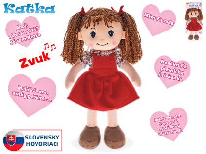 32714 slovensky mluvici panenka katka brunetka 39 cm mikro trading