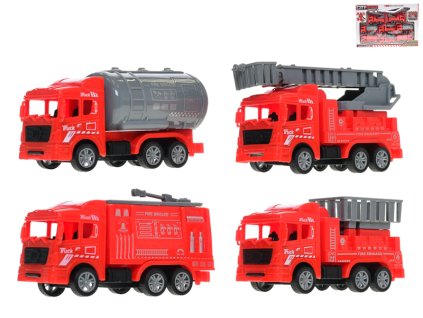 32927 sada pozarnich vozidel na zpetny chod 8 ks 11 cm mikro trading