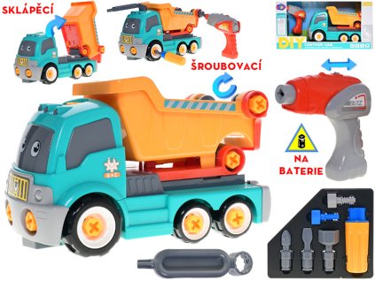 32987 sroubovaci auto sklapecka s vrtackou a doplnky 28 cm mikro trading