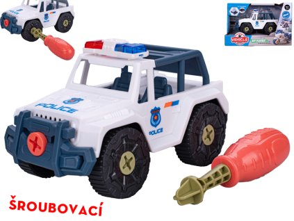 33038 sroubovaci policejni terenni auto 13 5 cm mikro trading