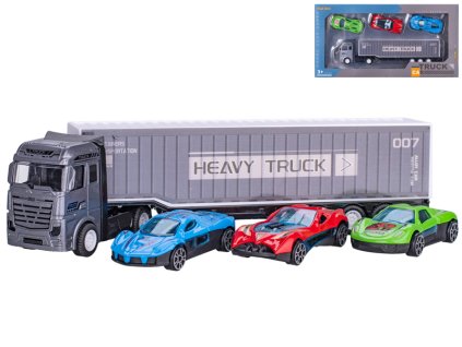 33116 kovove nakladni auto se 3 auticky 22 cm mikro trading
