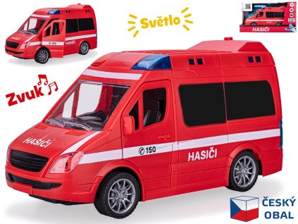 33185 hasicske auto cz 1 20 na setrvacnik se svetlem a zvukem 21 5 cm mikro trading